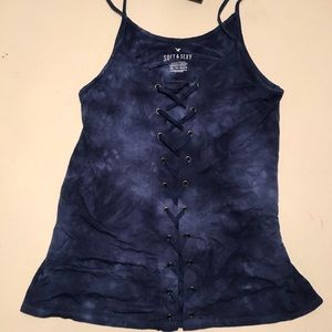 Blue Tie dye tank